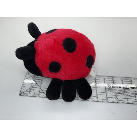 Vintage Good Stuff Lady Bug Ladybug Plush 8 Inch Stuffed Animal Red Black - Picture 9 of 9